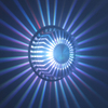 Lámpara de pared LED de 3W y 12 colores, aplique de pared de iluminación Led de aluminio, AC85-265V, accesorio de diseño de interiores para decoración de iluminación de pared de Bar