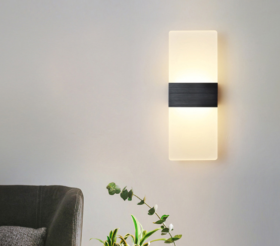 Apliques de pared LED AC85-265V Luces cuadradas para interiores Lámpara de montaje en pared para sala de estar Dormitorio Hotel Restaurante Iluminación