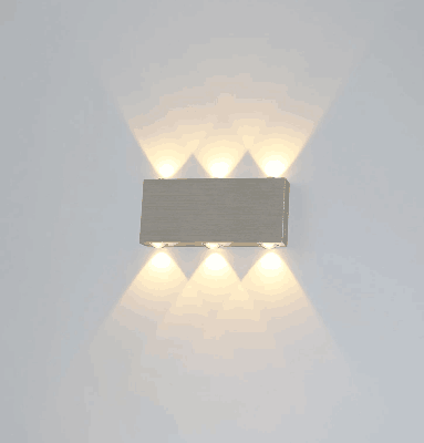 Cubo COB LED Iluminación interior Lámpara de pared Iluminación moderna para el hogar Decoración Aplique Lámpara de aluminio 6W 85-265V Para pasillo de baño