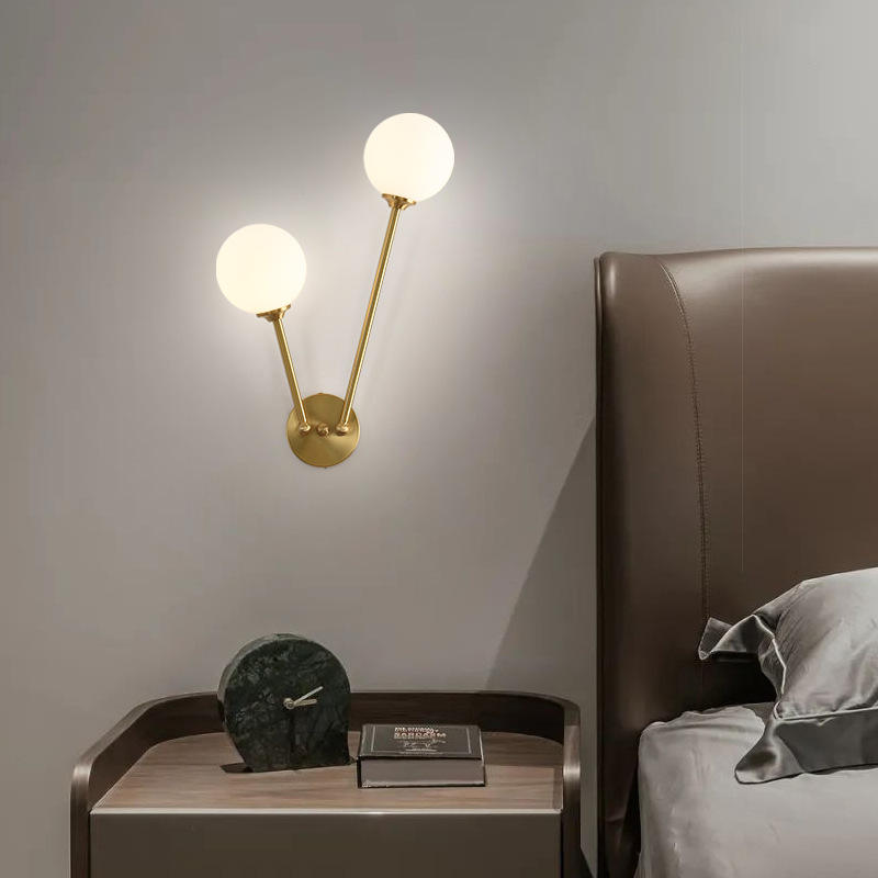 Lámpara de pared nórdica moderna de 8W, resistente al agua, Ip65, Led de aluminio para exteriores, luz de pared hacia arriba y hacia abajo para jardín, Hotel, cristal de cuerpo blanco luminoso