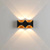 IP65 impermeable arriba y abajo lámpara de pared interior al aire libre gran oferta 6W luz de pared de alta calidad