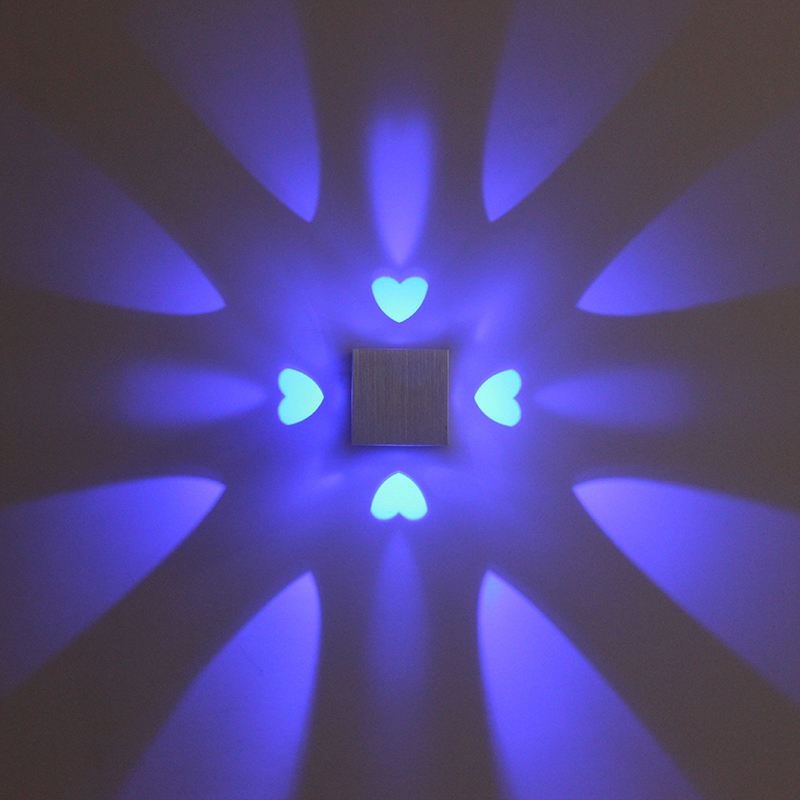 Lámpara de pared LED en forma de corazón, lámpara de pared con control remoto, lámparas de pared para dormitorio, sala de estar, peluquería, alta calidad, precio barato, alta calidad