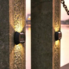 2LED 8LED Luz LED solar inteligente Luz de jardín impermeable al aire libre Lámparas de pared con energía solar Apliques Decoración Lámpara solar de jardín LED