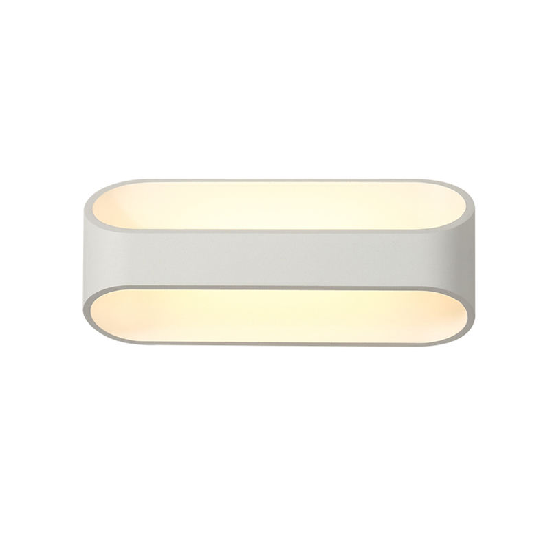 2023 Lámpara de pared de aluminio blanco de 5W Arriba y abajo Lámpara de pared para interiores Wandlamp Lámpara de pared para interiores