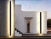 Lámpara de pared impermeable LED de aluminio moderno para jardín Rectangular