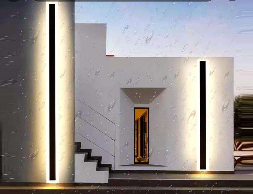 Lámpara de pared impermeable LED de aluminio moderno para jardín Rectangular