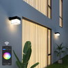 2023 Tuya APP Controle LED lámpara de pared inteligente IP65 impermeable colorida lámpara de pared decorativa de moda