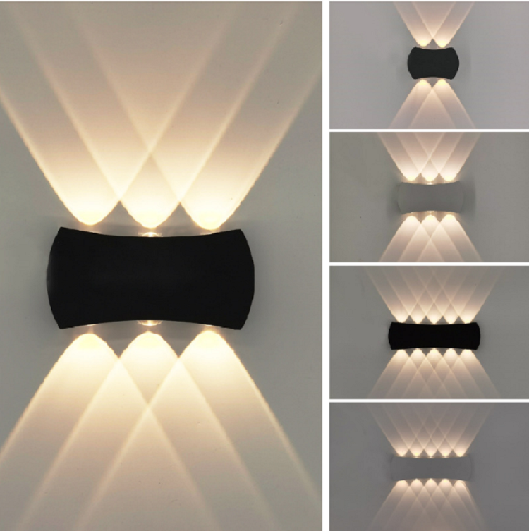 Moderno minimalista al aire libre Interior Hotel Pasillo Pasillo Puerta Patio Escalera Porche LED Lámpara de pared de luna impermeable