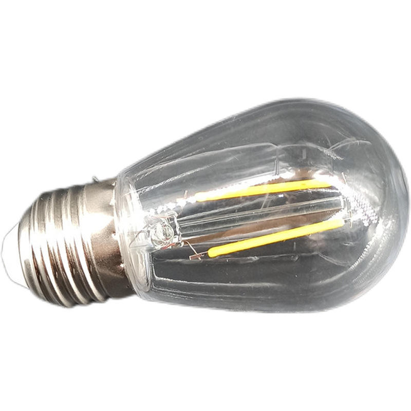 E14 S14 lámpara de filamento E27 lámpara decorativa cadena LED bombilla 110V 3V solar Edison bombilla vintage PC plástico A filamento