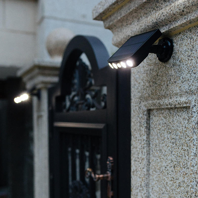 Nueva llegada Exterior IP65 Sensor de movimiento al aire libre Lámpara de luz de pared solar Exterior / Linterna solar Luces solares al aire libre