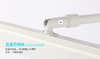 Luces LED Faros de espejo de aluminio 9 W Ángulo ajustable giratorio Lámparas de pared de temperatura de tres colores Luz de baño interior