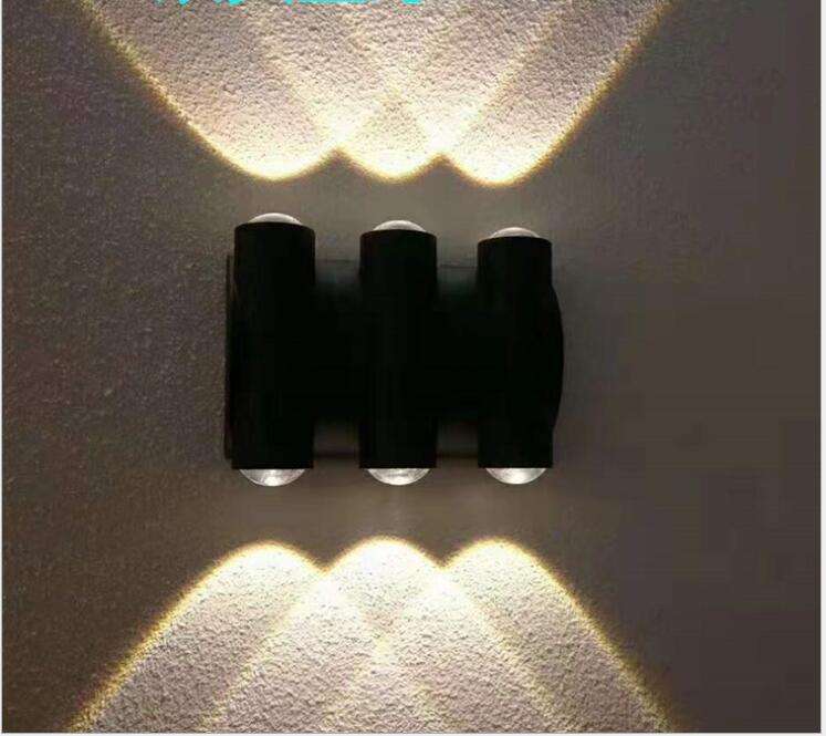 Lámpara de pared de 220v y 110v para jardín exterior, luz de pared de arriba y abajo, resistente al agua, IP65, decoración del hogar, iluminación, lámpara de porche para el hogar