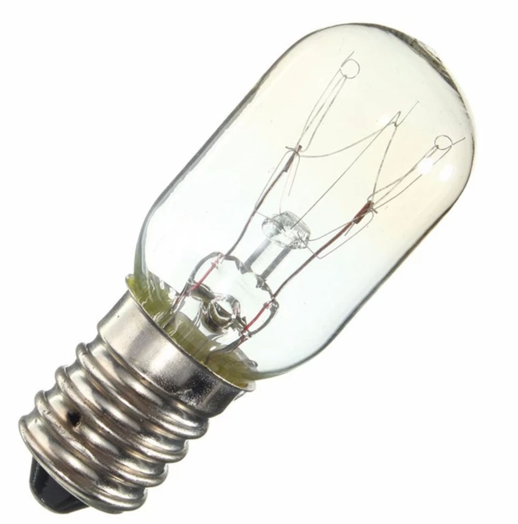 Bombilla Edison AC220 230V E14 SES 15W 25W, bombilla de luz para nevera, bombillas de lámpara de filamento de tungsteno, foco de techo blanco cálido