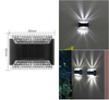 Lámpara de pared Solar transparente hacia arriba y hacia abajo, impermeable para exteriores, hogar, jardín, terraza, balcón, decoración de ambiente, luz