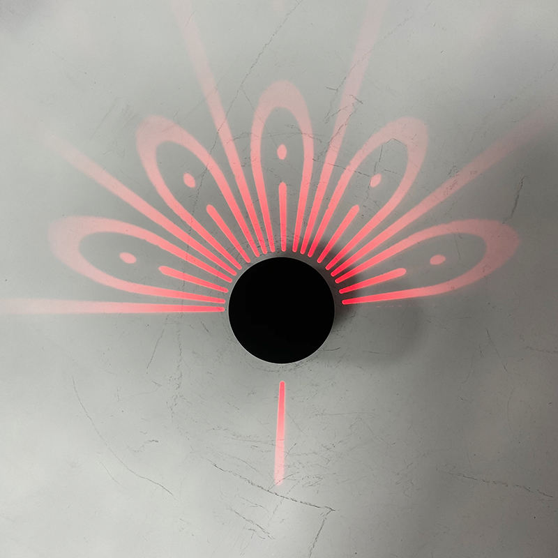 Lámpara de proyección de pavo real creativa, toque remoto, RGB, fondo Led colorido, luz nocturna, luz de pared de animales, decoración del hogar para dormitorio