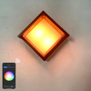 Lámpara controlada por aplicación Tuya, candelabro de alta calidad para exteriores, Wifi, lámpara de pared cuadrada impermeable, cambio de Color por lámpara de aplicación inteligente
