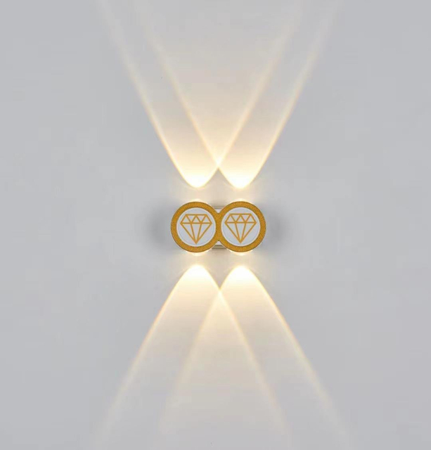 Aplique Led de pared de estilo moderno Simple dorado, lámpara impermeable, accesorio de iluminación luminosa, candelabro de decoración interior