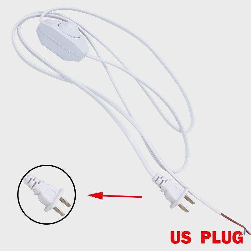 Gran oferta 301 interruptor de botón regulable cable de enchufe de la UE 301 interruptor de atenuación enchufe de EE. UU. AC110-220V cable de 1,8 M