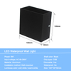  Lámpara de pared COB de 6 W, lámpara de pared con luz hacia arriba y hacia abajo, lámpara de pared ajustable, lámpara de pared cuadrada, lámpara de pared 10*10*5 
