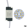 7W SMD5730 Chip de diodo emisor de luz + fuente de alimentación del controlador de carcasa de plástico LED para luz de techo LED