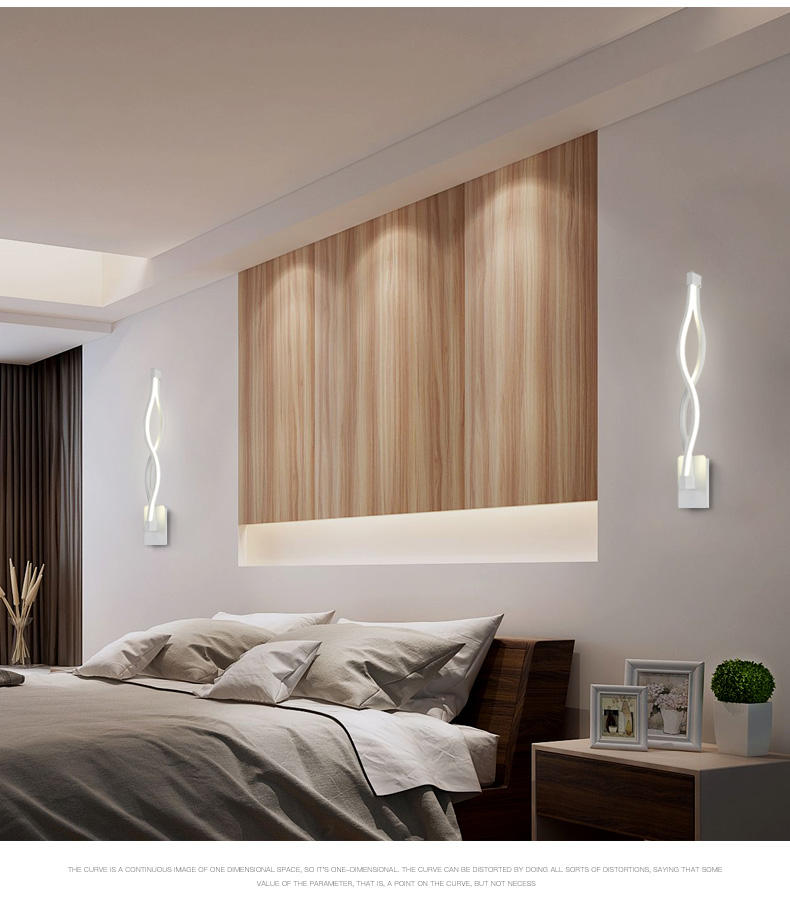 Apliques de pared LED de 16W para interior de casa, luces de pared de atenuación continua de 24W y 2,4G con control remoto, lámpara de pasillo para escaleras, iluminación