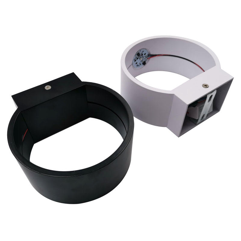 Moderno 3W 7W LED wandlamp RGB aluminio redondo LED arriba y abajo lámpara de pared luces de noche dormitorio