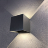 Ajustable Ip65 High Lumen 12W Cube Up And Down Led Lámpara de pared LED para exteriores