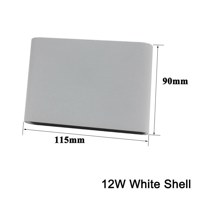 Lámpara de pared de decoración Led de alta potencia de AC85-265V de aluminio de 12W/18W para interiores y exteriores, lámpara de pared LED de arriba y abajo, resistente al agua IP65