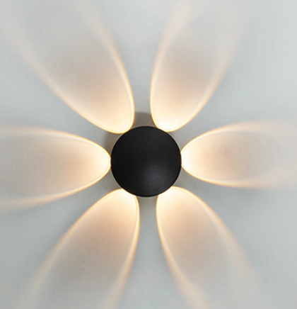 Lámpara de pared impermeable para exteriores, creativa, sencilla y moderna, lámparas LED para patio, lámpara para puerta, terraza, balcón, jardín, luz de pared, lámpara nórdica
