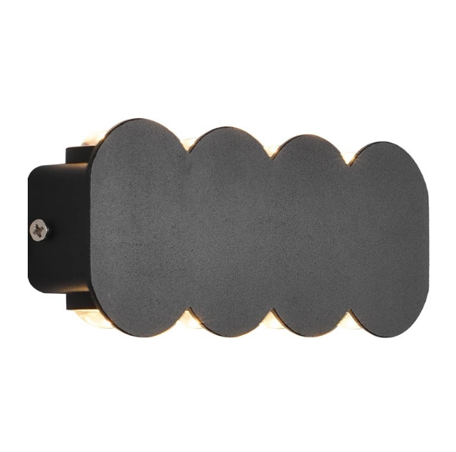 Moderna lámpara de pared LED de 4W para exteriores, resistente al agua, IP65, de aluminio, luz de pared hacia arriba y hacia abajo, aplique de decoración para porche de jardín, luz de 110V y 220V