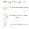 8mm2P/10mm 2P/10mm 4P divisor sin soldadura derecho rápido sin conector de soldadura adaptador de esquina 12 v 3528/5050 tira de LED RGB