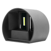 Hagood New Semicircle Lámpara de pared impermeable 6W 12W Led Aplique de pared Iluminación exterior Impermeable IP65 Ángulo de iluminación ajustable Apliques para exteriores