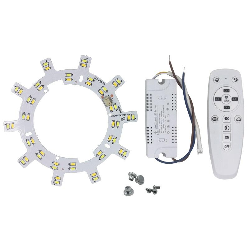 5730 SMD LED iluminación de techo 2.4G WIFI control de conexión de teléfono móvil control remoto para sala de estar cocina luz de techo