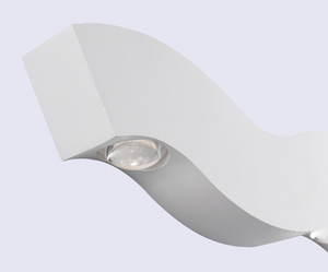 4W Hagood New Beard Lámpara de pared Impermeable IP65 Iluminación exterior Arriba y abajo Moderna luz de pared Led