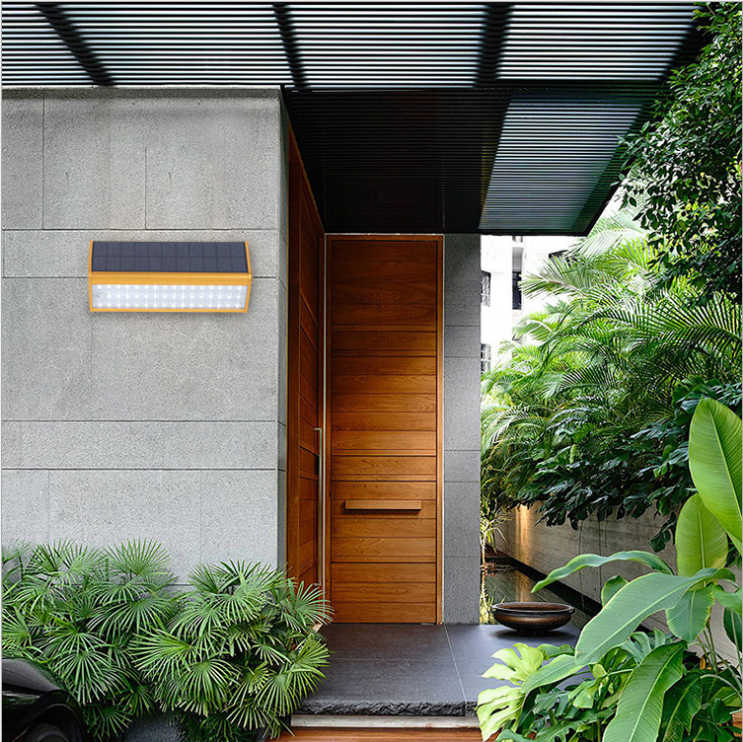 Lámpara de pared del sensor de movimiento PIR infrarrojo humano de la luz solar del LED para las luces solares de la pared del jardín del jardín del camino