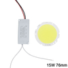 1 Juego de panel de placa de chip led COB de 3W, 5W, 7W, 10W, 12W, 15W, 20W, 25W, 30W para lámpara de foco led + controlador de fuente de alimentación LED de carcasa de plástico