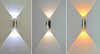 Lámpara led decorativa moderna, lámpara de pared recta corta y restaurante, iluminación interior, aplique de pared, luz de pared hacia arriba y hacia abajo