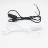 Cable de enchufe de la UE con interruptor de botón doble de venta caliente con enchufe de cable de alimentación de seguridad 100%