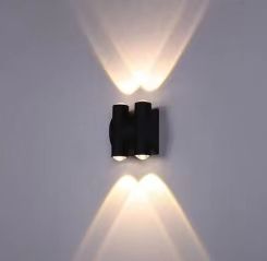 Lámpara de pared moderna IP65 Iluminación exterior Interior Impermeable 8W Lámpara de pared LED Sala de estar Pasillo Parque Paisaje Jardín Luz