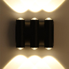 Lámpara de pared moderna IP65 Iluminación exterior Interior Impermeable 8W Lámpara de pared LED Sala de estar Pasillo Parque Paisaje Jardín Luz