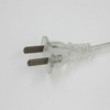 Cable de 2 líneas de 0,75mm, Cable de alimentación de encendido y apagado de 1,8 m para lámpara LED con interruptor de botón, enchufe europeo/estadounidense, interruptor de luz, extensión de Cable transparente