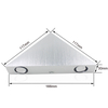 3W 9W Triángulo moderno Interior Lámpara de pared para el hogar LED montada en la pared Aluminio para la decoración del hogar