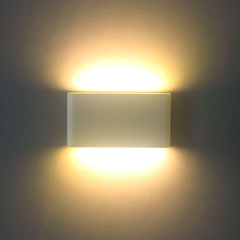 Lámpara de pared arriba y abajo 6W impermeable al aire libre jardín porche aplique iluminación estar en gran demanda gran oferta sin batería montado en la pared