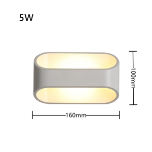 Luces Led de pared Interior de 5W, accesorio de iluminación hacia arriba y hacia abajo, luces nocturnas elegantes montadas en la pared, lámpara de fondo para bebé, arte para dormitorio de Hotel