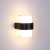 Nueva lámpara de pared Led impermeable acrílica redonda de 6 W para decoración de jardín y exteriores, candelabro de iluminación para puerta delantera