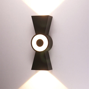 Nuevo estilo Led Wandlamp 6W 12W impermeable al aire libre arriba y abajo iluminación jardín
