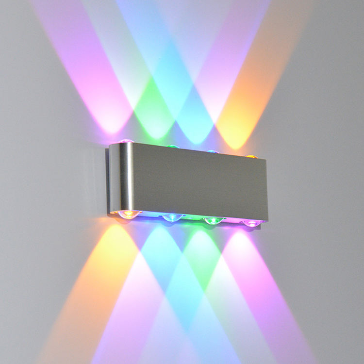 Iluminación electrónica Soporte de pared Luces Muebles blancos cálidos largos 220V Iluminación Arriba y abajo Escalera Restaurante Novedad