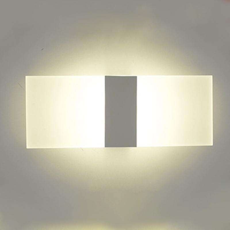 Aplique de pared de acrílico Teclas de piano Luz de pared para sala de estar Baño Dormitorio Luminaria de luz 85-265V luz de noche