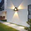 Lámparas de pared LED con forma de triángulo minimalista moderno, lámparas de pared para exteriores de estilo nórdico, sala de estar, AC85-265V de 12W, iluminación elegante Simple