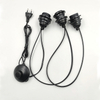 E27 Soporte de lámpara de diente completo Enchufe de cable del Himalaya Soporte de lámpara de sal Interruptor 317 Enchufe de UE / EE. UU. Tres portalámparas